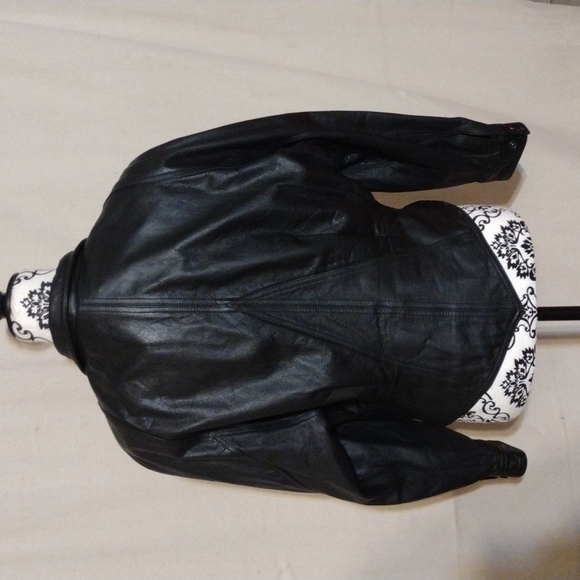 VTG 1986 Wilson’s Leather Motorcycle Jacket Med Grease Lightning Style Retro - Picture 2 of 15